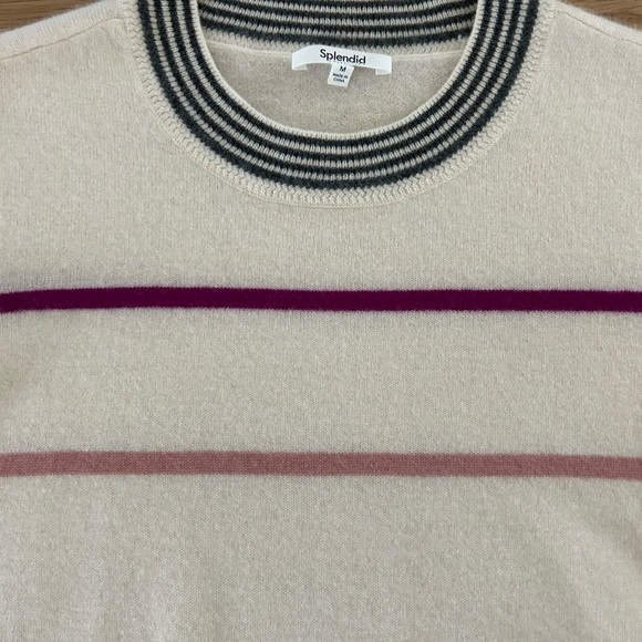 Splendid women’s cashmere striped sweater - Picture 4 of 8